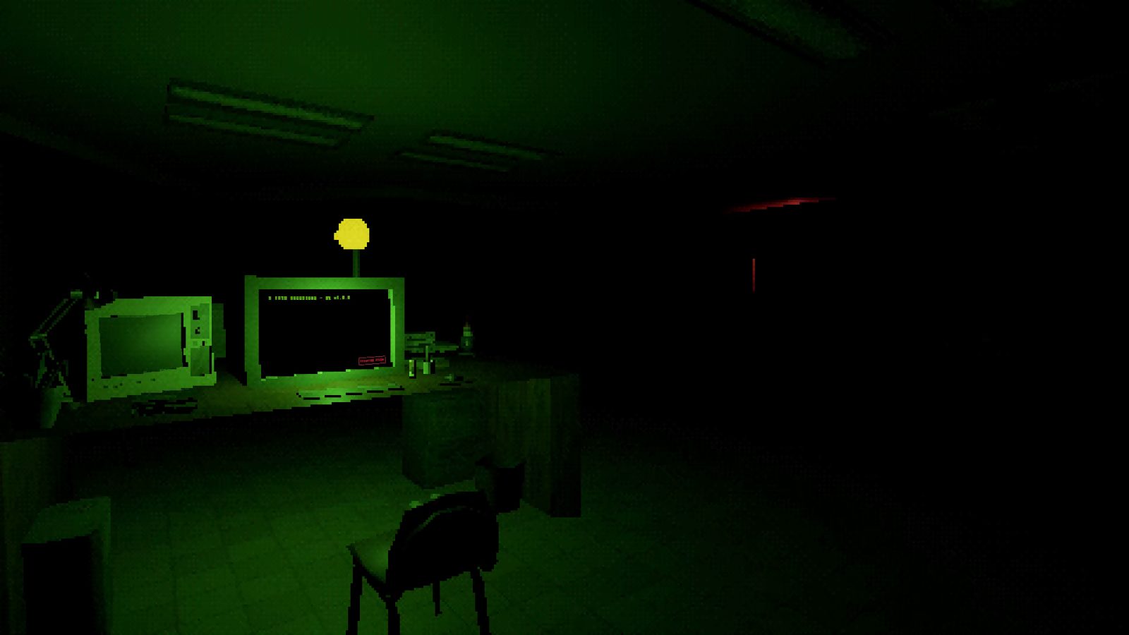 The office during a power failure